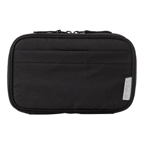 rPEt 300D polyester travel pouch Calix black | No Branding | not available | not available