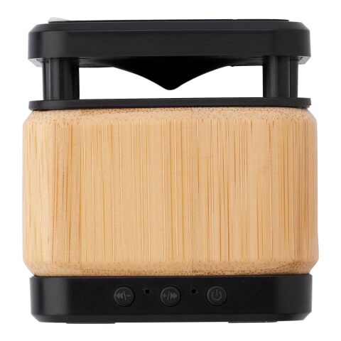 Bamboo and ABS wireless speaker and charger Nova brown | No Branding | not available | not available