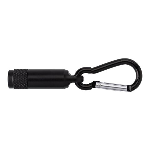 Aluminium mini torch with carabiner Tracy black | No Branding | not available | not available