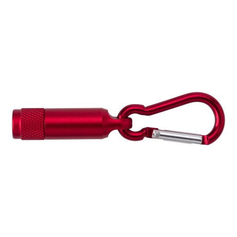 Aluminium mini torch with carabiner Tracy red | No Branding | not available | not available