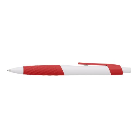 Ballpen with rubber grip Devon, ABS red | No Branding | not available | not available