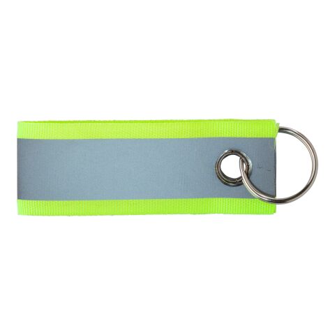 Polyester reflective keychain Aliyah yellow | No Branding | not available | not available