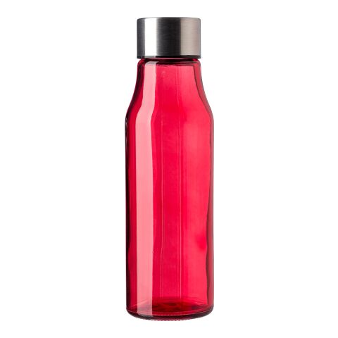Glass and stainless steel bottle (500 ml) Andrei red | No Branding | not available | not available