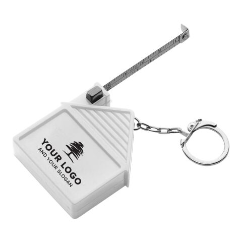 ABS key holder tape measure Dane white | No Branding | not available | not available