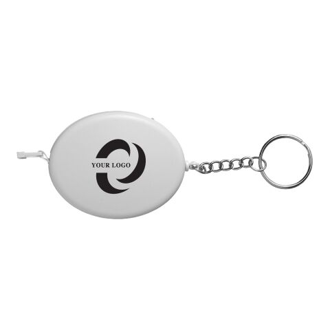 ABS key holder tape measure Lorena white | No Branding | not available | not available