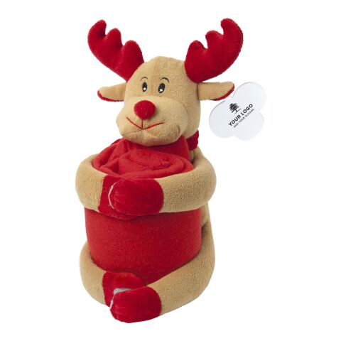 Christmas stuffed animal with blanket Andrew custom/multicolor | No Branding | not available | not available