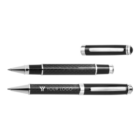 Carbon fibre and brass writing set Ziva black | No Branding | not available | not available