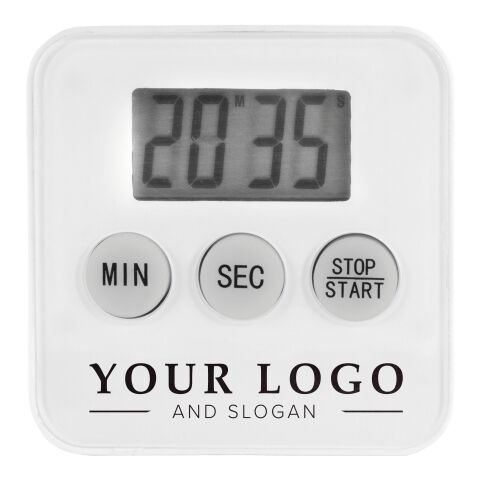 Cooking timer Nalani, ABS white | No Branding | not available | not available