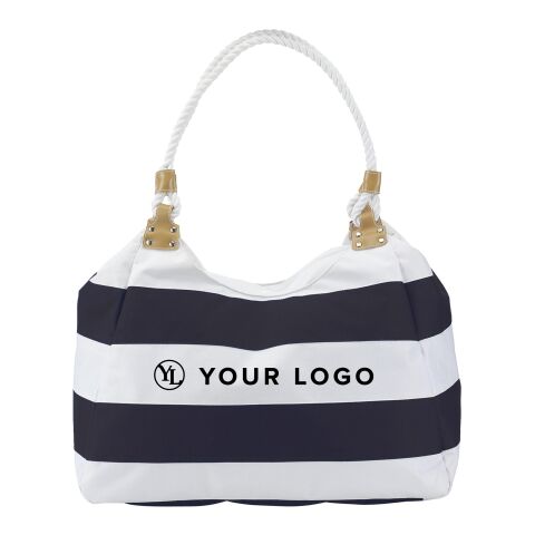 Polyester (600D) beach bag Christopher blue/white | No Branding | not available | not available