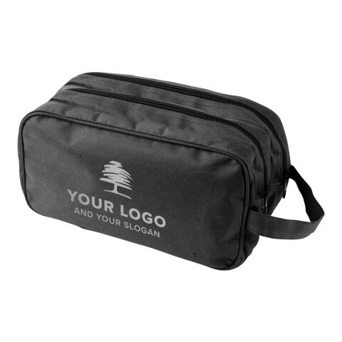 Polyester (600D) toilet bag Calista black | No Branding | not available | not available