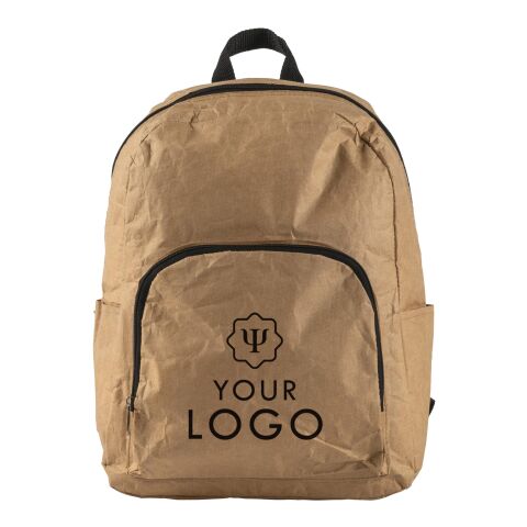 Laminated paper (80 gr/m²) cooler backpack Maddie brown | No Branding | not available | not available