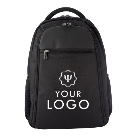 Polyester (1680D) backpack Ivan black | No Branding | not available | not available