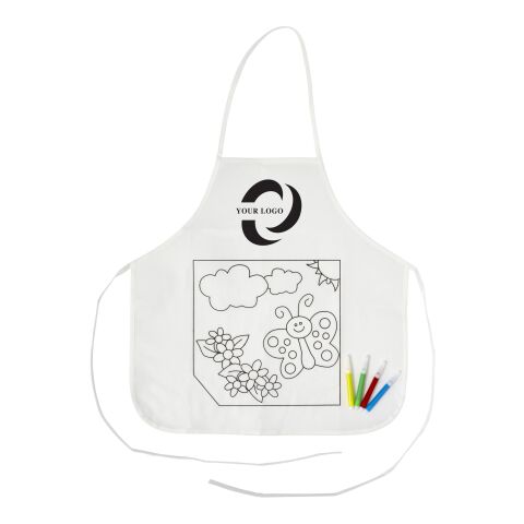 Nonwoven (80 gr/m²) apron Stacy white | No Branding | not available | not available