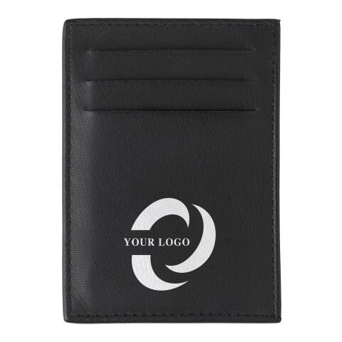 Split leather credit card wallet Logan black | No Branding | not available | not available