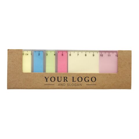 Cardboard sticky note holder Natalia brown | No Branding | not available | not available