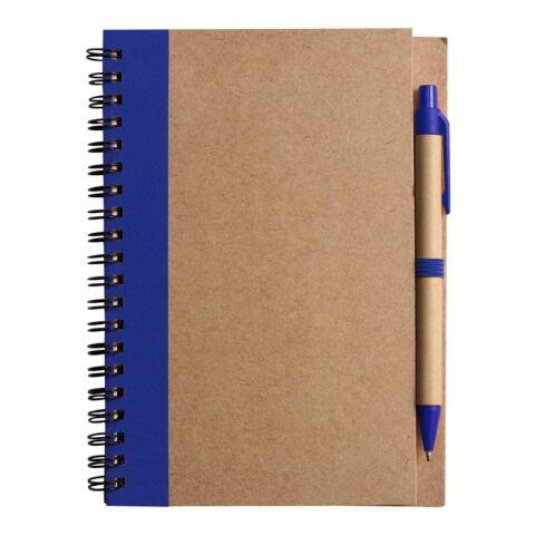 Stella wire bound notebook with ballpen blue | No Branding | not available | not available