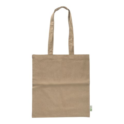 Recycled cotton shopping bag (120 gsm) Elara khaki | No Branding | not available | not available