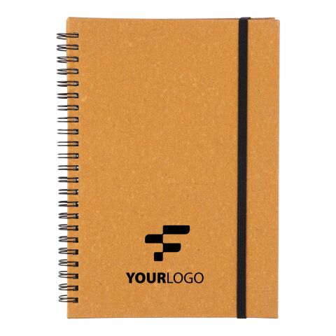 Recycled leather notebook A5 Egon black | No Branding | not available | not available