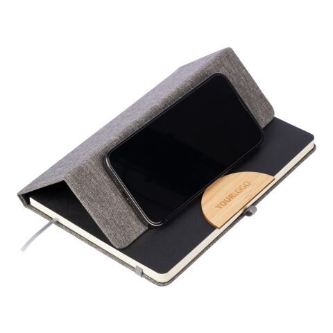 rPET (300D) notebook A5 Ernst black | No Branding | not available | not available