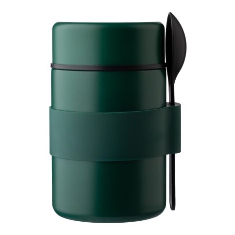 Stainless steel double walled lunch pot Niko green