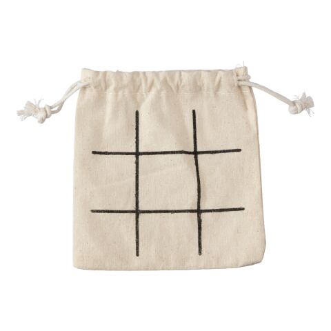 Natural wooden tic-tac-toe game Waltraud khaki | No Branding | not available | not available