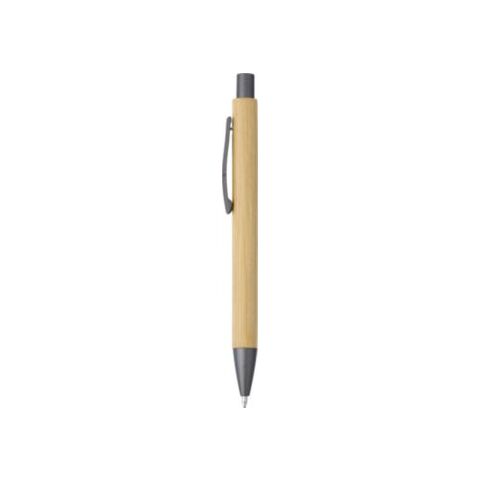 Bamboo and plastic ballpen Kalani gun metal | No Branding | not available | not available