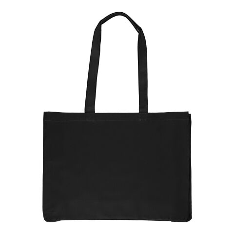 Oeko-Tex cotton (220 gsm) shopping bag Isaac black | No Branding | not available | not available