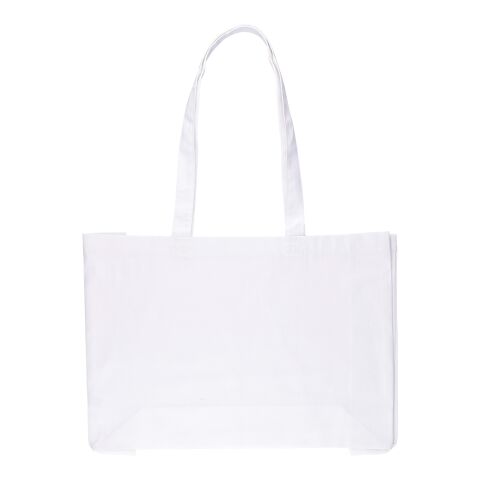 Oeko-Tex cotton (220 gsm) shopping bag Isaac white | No Branding | not available | not available