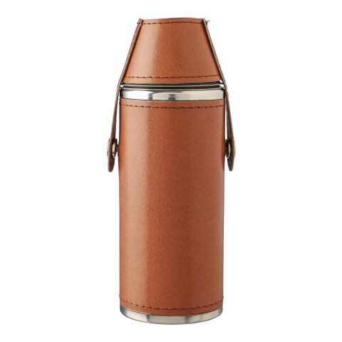 Recycled stainless steel flask Brock brown | No Branding | not available | not available