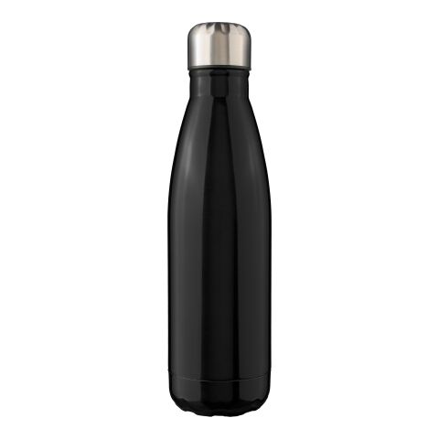 Recycled stainless steel single-walled flask 650 ml Cliff black | No Branding | not available | not available