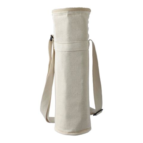 Recycled cotton (270 gsm) bottle cooler bag Eugene khaki | No Branding | not available | not available