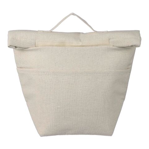 Recycled cotton (220 gsm) rolltop cooler bag Faith khaki | No Branding | not available | not available