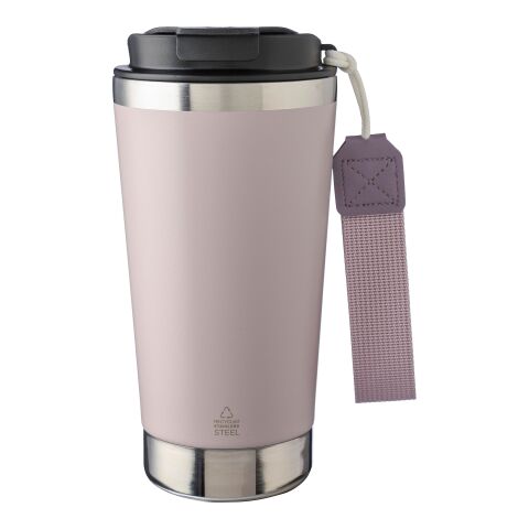Recycled stainless steel double-walled drinking mug 500 ml Kayla