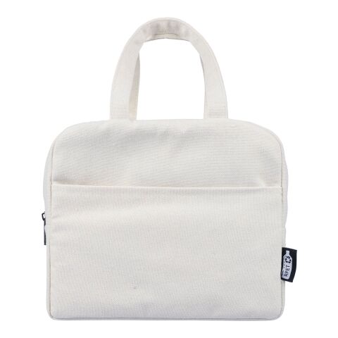 Recycled polycotton (330 gsm) cooler bag Elowen beige | No Branding | not available | not available
