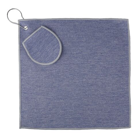 rPET golf towel Idris cobalt blue | No Branding | not available | not available