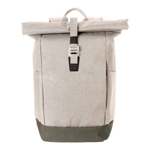 Polyester (600D) rolltop backpack Oberon beige | No Branding | not available | not available