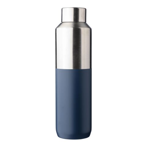 Recycled stainless steel double-walled drinking bottle (600 ml) Esen blue | No Branding | not available | not available