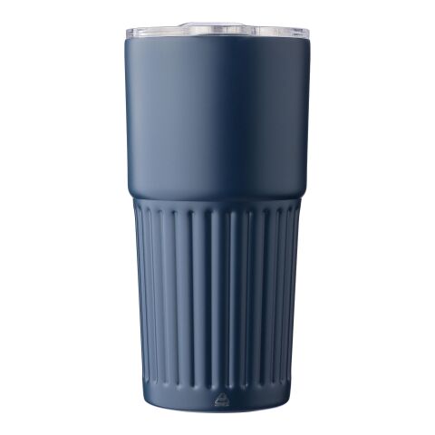Recycled stainless steel double-walled drinking mug (500 ml) Kael blue | No Branding | not available | not available