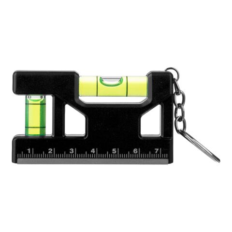 Recycled ABS spirit level keychain Indira black | No Branding | not available | not available