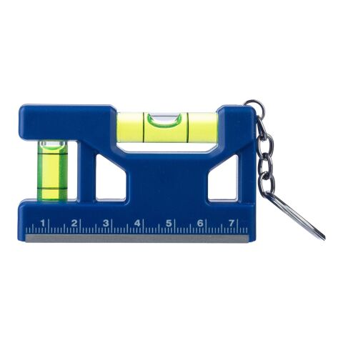 Recycled ABS spirit level keychain Indira cobalt blue | No Branding | not available | not available