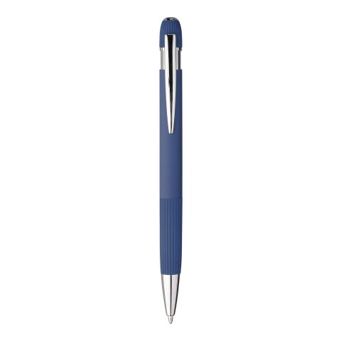 Recycled PU notebook (A5) and ballpen set Tarek blue | No Branding | not available | not available
