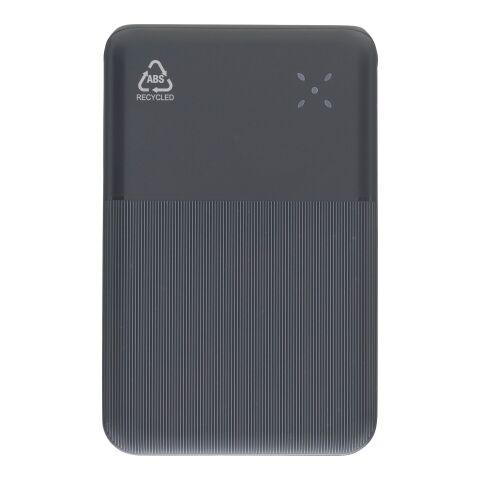 Recycled ABS powerbank Rayen black | No Branding | not available | not available