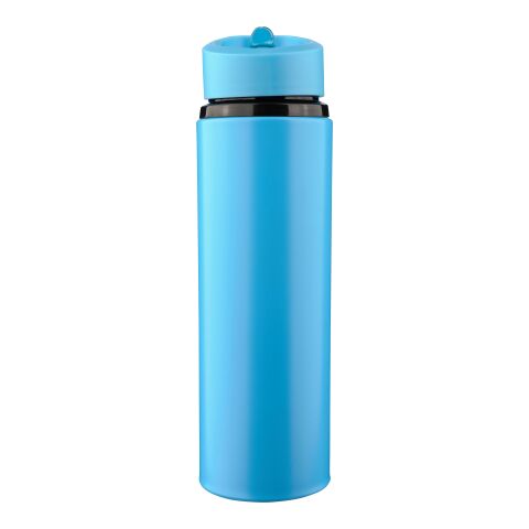 Recycled stainless steel drinking bottle (500 ml) Zeno light blue | No Branding | not available | not available