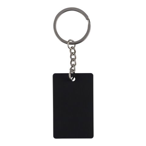 Recycled stainless steel rectangular keychain Jax