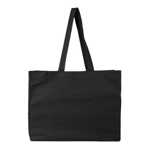 Oeko-Tex® cotton (180 gsm) shopping bag Malina black | No Branding