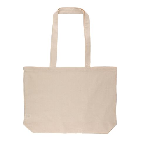Oeko-Tex® cotton (140 gsm) shopping bag Isak khaki | No Branding