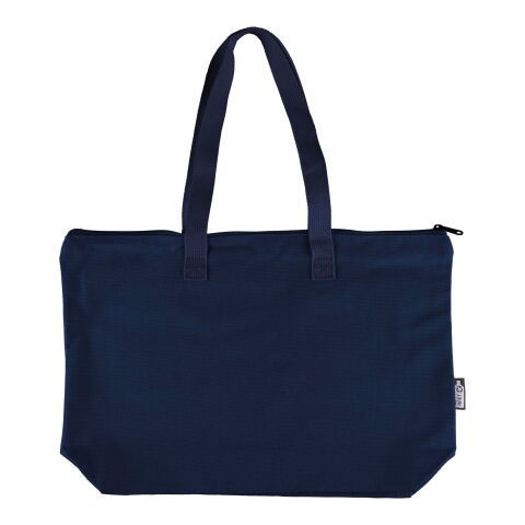 Recycled polycotton (330 gsm) tote bag Malina blue | No Branding