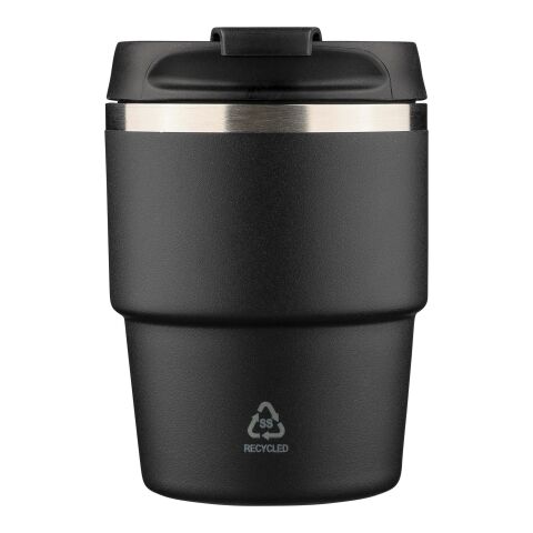 Recycled stainless steel double-walled mug (175 ml) Oli black | No Branding
