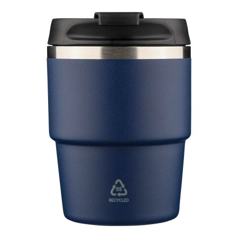 Recycled stainless steel double-walled mug (175 ml) Oli blue | No Branding | not available | not available