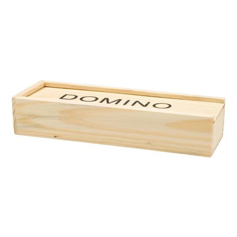 Wooden box with domino game Enid brown | No Branding | not available | not available